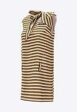 Miu Miu Silk Striped Mini Dress Multicolor MF5995SOOO1731_F04DA