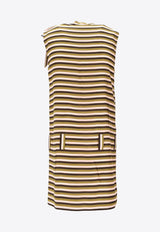 Miu Miu Silk Striped Mini Dress Multicolor MF5995SOOO1731_F04DA
