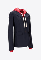 Miu Miu Mohair-Blend Buttoned Jacket Navy MH1999SOOO17HV_F092D