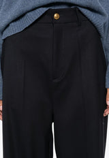 P.A.R.O.S.H Liliuxy Tailored Wool Pants Navy D232490GLILIUXY25_012