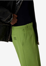 Miu Miu Straight-Leg Tailored Pants Green MP1931SOOO18FQ_F0089