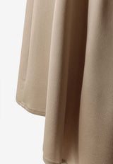 ALYSI Asymmetric Flared Skirt Beige 116023P6221PTL_Pink_54417818