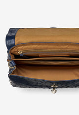 Zanellato Small Postina Cactus Crossbody Bag Blue 0680102230000SZ0504_Blue_44130033