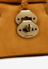 Zanellato Baby Dotta Suede Crossbody Bag Mustard 0708002270000Z1029_Yellow_44130476