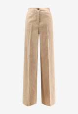 PINKO Jacopone Tailored Flared Pants Beige 104929A34ID41_Beige_44130442