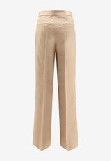 PINKO Jacopone Tailored Flared Pants Beige 104929A34ID41_Beige_44130442