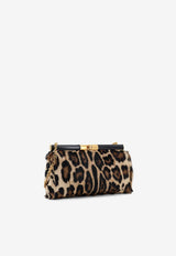 Dolce & Gabbana Marlene Leopard Print Clutch Bag  Brown BB7672A086389738_Brown_40005325
