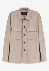 Hugo Boss Corvin Wool-Blend Overshirt Beige 50560865264_Mediumbeige_44130146