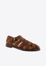 Church's Fisherman Suede Sandals Brown EX00339VJF0AXO_BURNT_44129889