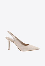 Jimmy Choo Love 85 Glittered Slingback Pumps Beige LOVESB85GQILIGHTSOFTGOLD_LIGHTSOFTGOLD_40005189