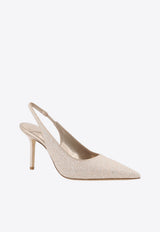 Jimmy Choo Love 85 Glittered Slingback Pumps Beige LOVESB85GQILIGHTSOFTGOLD_LIGHTSOFTGOLD_40005189
