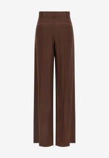 Brunello Cucinelli Straight-Leg Tailored Pants Brown MH126P8512C9284_COCOA_54420820