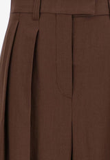 Brunello Cucinelli Straight-Leg Tailored Pants Brown MH126P8512C9284_COCOA_54420820