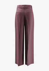 Brunello Cucinelli Straight-Leg Tailored Pants Purple MH126P8884C9275_RHUBARB_54420843