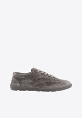 Brunello Cucinelli Suede Low-Top Sneakers Gray MZUCAHN345C8867_Grey_54420856