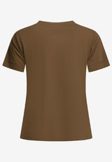 PINKO Embellished Love Birds T-shirt Brown 100535A33FL78_59d7485f-2fcf-4eea-b3a2-8b02dcb1c05f