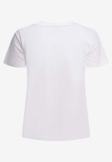 PINKO Embellished Love Birds T-shirt White 100535A33FZ05_30a243e3-8677-46b1-95f4-d6e8bd11f10d