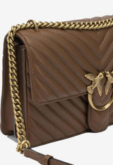 PINKO Medium Love Birds Quilted Crossbody Bag Brown 100941A0GKL17Q_ca782dd9-7669-43d3-9b85-66dbb1319335