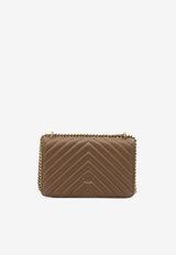 PINKO Small Love Quilted Leather Shoulder Bag Brown 100074A0GKL17Q_460af0ca-0e33-4952-9cb2-e41875f2c5b3
