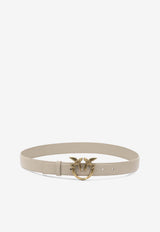 PINKO Love Birds Leather Belt Beige 100125A0F1C50Q_a7a3d21f-f742-410a-a33e-d4151a04e36b