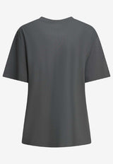 PINKO Crystal Embellished Love Birds T-shirt Gray 105526A33FK10_a57ff0b0-0127-477d-9a14-bb9247e104ba