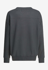 PINKO Embellished Love Birds Sweatshirt Gray 100534A33GK10_d71ceed8-1b73-41ab-8503-9c99c89e41a0