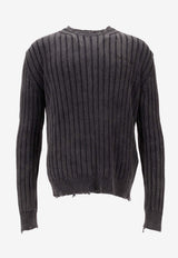 Off-White Arrow Ribbed Knit Vintage Sweater Black OMHE20BF25KNI001_1310