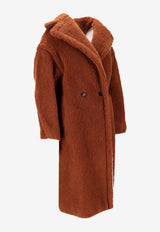 Max Mara Tedgirl Double-Breasted Coat Brown 2521016052600TEDGIRL_011