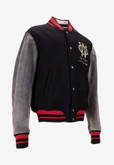 Off-White Gothic OW Varsity Bomber Jacket Black OMEH053F25FAB003_1017