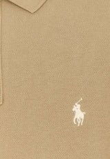 Polo Ralph Lauren Logo Embroidered Polo T-shirt Beige 710536856379_CAFE TAN_48136837