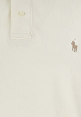 Polo Ralph Lauren Logo Embroidered Polo T-shirt Cream 710536856417_PARCHMENT CREAM_48136863