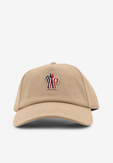 Moncler Grenoble Logo Patch Baseball Cap Beige L10973B0000104863207_Sand_53278401