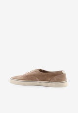 Lace-Up Suede Sneakers