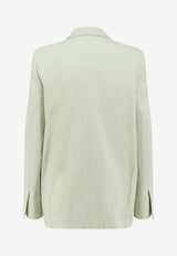 PINKO Faith Single-Breasted Blazer Green 106529A2W6S79_ACQUAMARINE_44130034