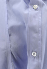 Maison Margiela Embroidered Buttoned Shirt Light Blue S29DT0018S43001471_White_41114599
