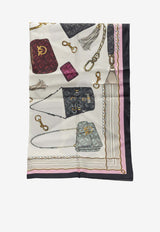 PINKO Bags Print Silk Blend Scarf Multicolor 106656A39LNZ5_fcb6eaa9-9134-4942-a9af-4dc05c2367f8