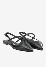 Pomme D'Or Ingrid Slingback Flats Black 1203INGRIDGLOVE NERO_50093384-a4cc-4026-9b36-d9610f9b94e2