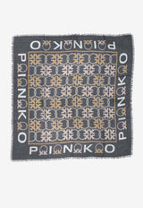 PINKO Mambo Printed Fringed Scarf Multicolor 106735A39PAZ5_a7da3d86-99bb-49a1-9bcc-a2dd53d41395