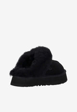 UGG Disquette Shearling Flatform Slippers Black 1122550_BLK
