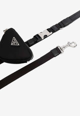 Prada Logo Plaque Tape Leash Black 2YG013BV1_F0002