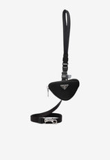 Prada Logo Plaque Tape Leash Black 2YG013BV1_F0002