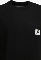 Sacai X Carhartt Wip Logo Patch Jersey T-shirt Black 26-01092S001_34249d23-7976-47f4-ac9b-dc3ebfadb0a2