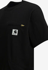 Sacai X Carhartt Wip Logo Patch Jersey T-shirt Black 26-01092S001_34249d23-7976-47f4-ac9b-dc3ebfadb0a2