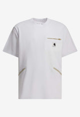 Sacai X Carhartt Wip Logo Patch Jersey T-shirt White 26-01092S101_488f91d9-2c97-4f19-8c78-b3990b925b67