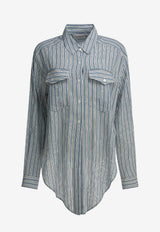 Isabel Marant Etoile Nath Striped Shirt Blue 26PCH0131FFD1I04E30BU_2e023b2d-bf36-41e8-845f-4e7aa211c154