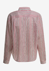 Isabel Marant Etoile Nath Striped Shirt Beige 26PCH0131FFD1I04EECRD_1eb14677-8b57-4d0d-82a6-8b70509801af