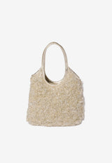 Miu Miu Mini Ivy Lurex Handbag Champagne 5BA281VOOI2IFU_F0846