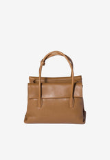 Miu Miu Solitaire Nappa Leather Tote Bag Brown 5BA302VOWO2IFP_F0039