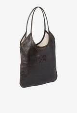 Miu Miu Ivy Aged Leather Shoulder Bag Brown 5BG231VMLNAF6P_F0201
