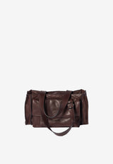 Miu Miu Utilitaire Leather Shoulder Bag  Brown 5BG335VPOO2G7Q_F0038